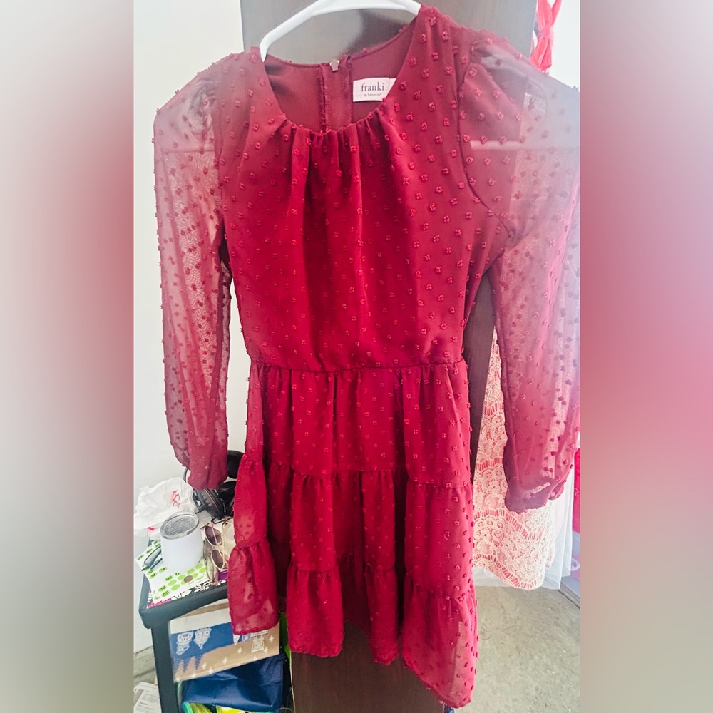 Frankie Elegant Red Kids Dress